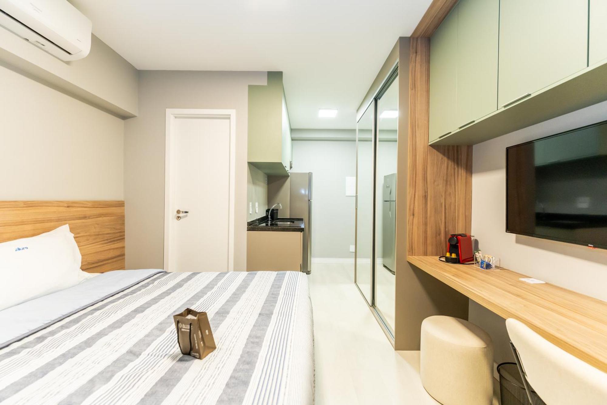 Apartamentos Studio Allure Moema - Com Recepcao 24 Horas São Paulo Pokoj fotografie