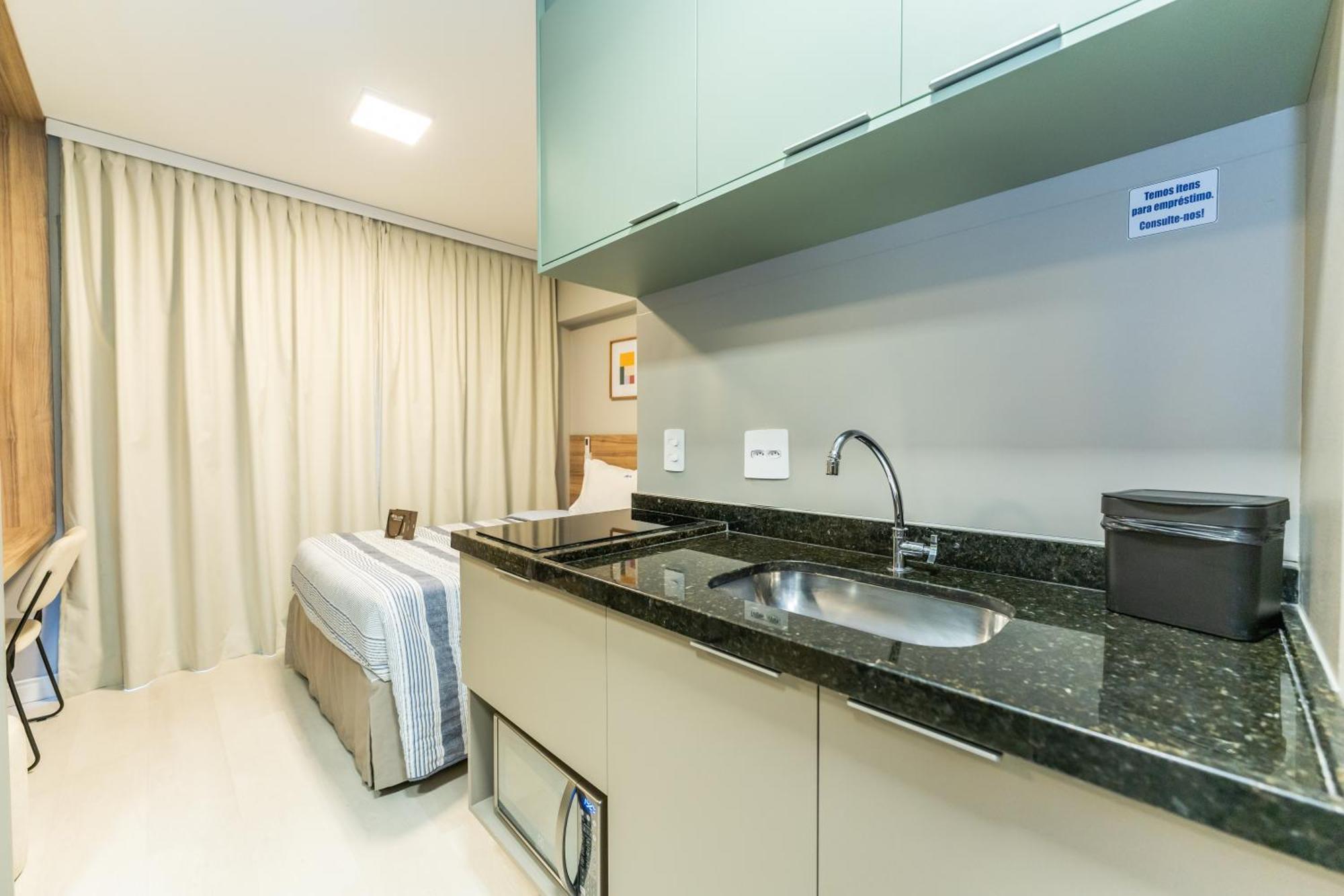 Apartamentos Studio Allure Moema - Com Recepcao 24 Horas São Paulo Pokoj fotografie