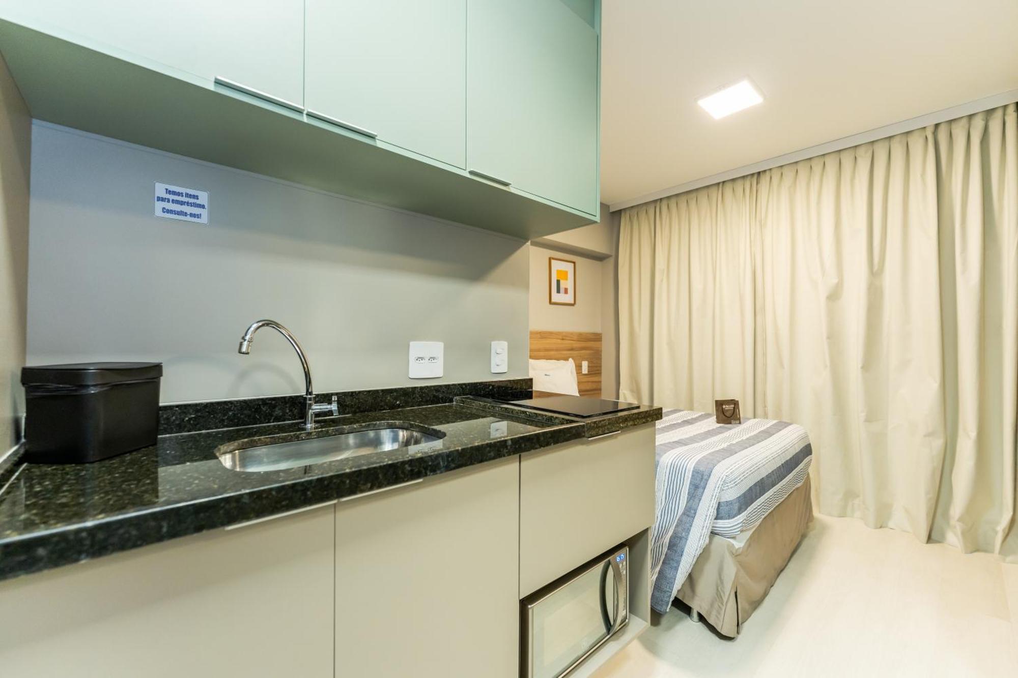 Apartamentos Studio Allure Moema - Com Recepcao 24 Horas São Paulo Pokoj fotografie